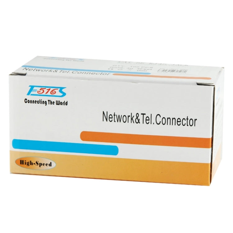 100pcs /Pack High-Performance RJ45 Connector Modular Plug, Gold: 3u 3 Feet