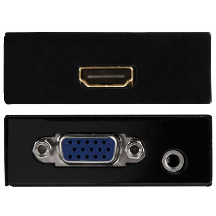 HD 1080P HDMI Mini VGA to HDMI Scaler Box Audio Video Digital Converter Adapter for PC / HDTV