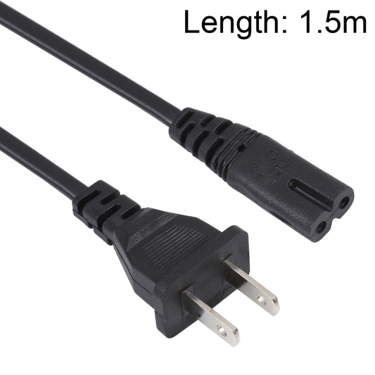 High Quality 2 Prong Style US Notebook AC Power Cord, Length: 1.5m