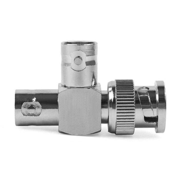 BNC Male + 2 x BNC Female Connector Coaxial Adapter