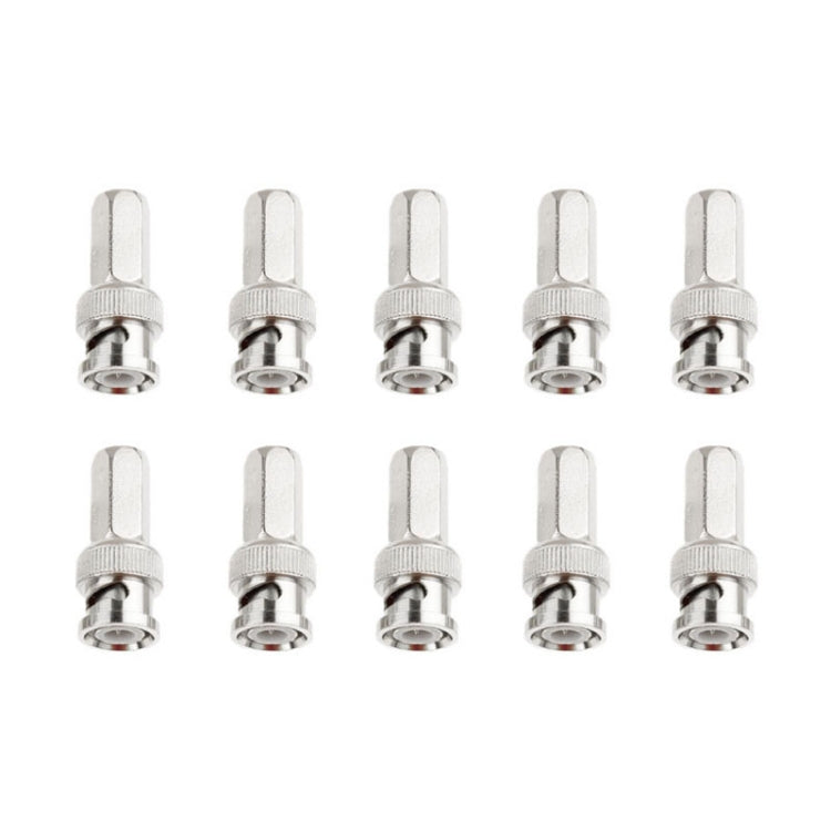 10 PCS Hexagon BNC Male Compression Connector