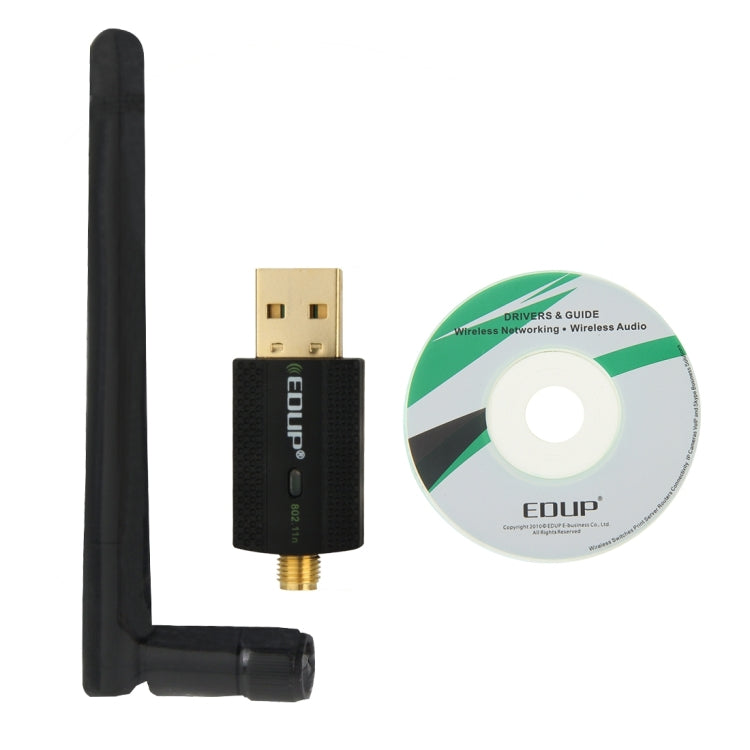 EDUP EP-N1581 Mini USB Wifi 802.11n/g/b 300Mbps 2.4GHz Wireless Adapter External Antenna