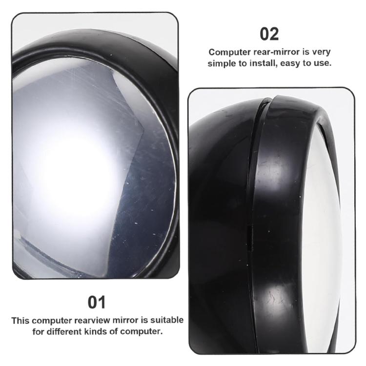 Computer Rearview Convex Glasses Rear View Mirror (Random Color Delivery)