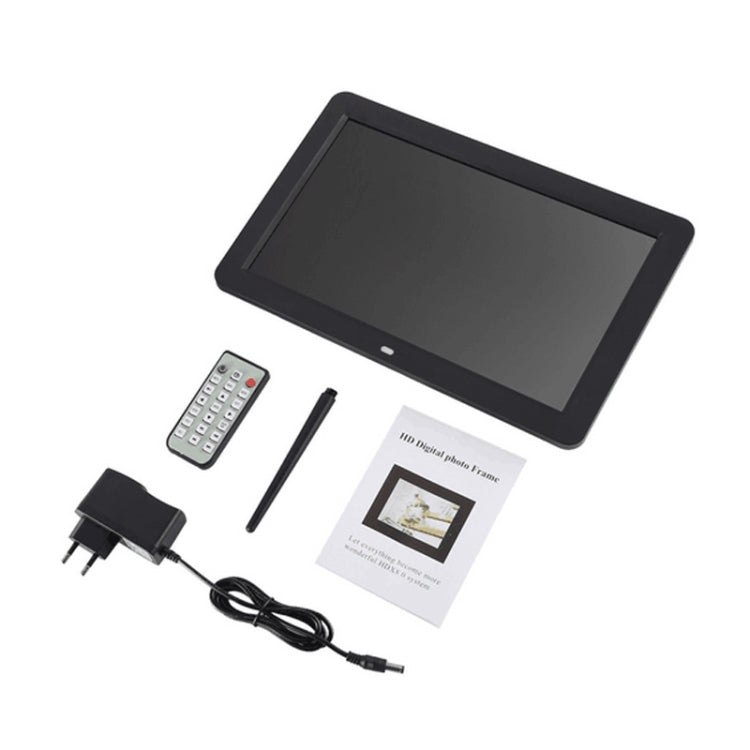 12.0 Inch LED Display Multi-media Digital Photo Frame with Holder / Music & Movie Player / Remote Control Function, Support USB / SD, Built in Stereo Speaker