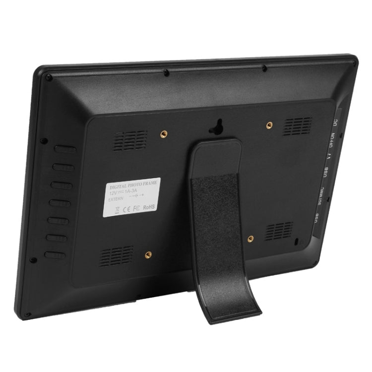 12 inch LED Display Multi-media Digital Photo Frame with Holder & Music & Movie Player, Support USB / SD / Micro SD / MMC / MS / XD Card Input