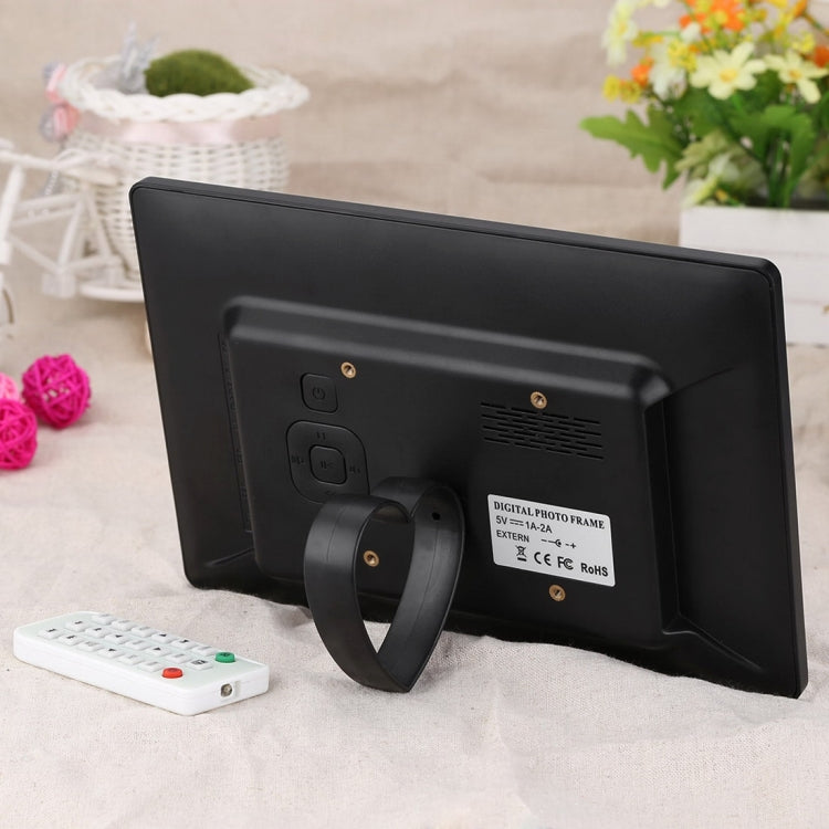 10.1 inch HD Wide Screen Digital Photo Frame with Holder & Remote Control, Allwinner E200, Alarm Clock / MP3 / MP4 / Movie Player