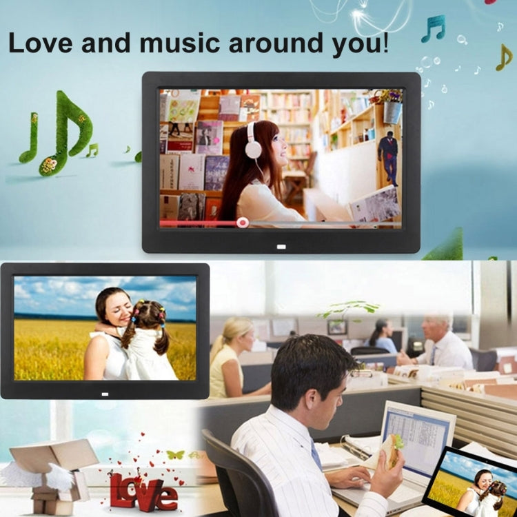 10.1 inch HD Wide Screen Digital Photo Frame with Holder & Remote Control, Allwinner E200, Alarm Clock / MP3 / MP4 / Movie Player