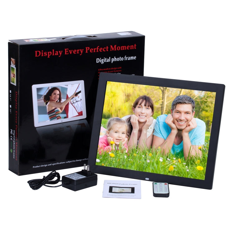 14 inch HD LED Screen Digital Photo Frame with Holder & Remote Control, Allwinner, Alarm Clock / MP3 / MP4 / Movie Player