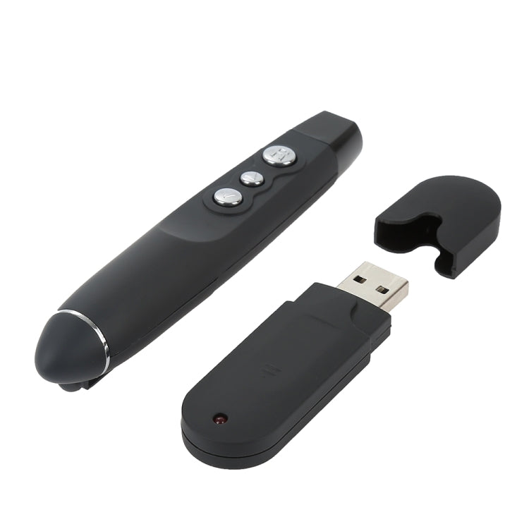 PP-1000 Multimedia Presentation Remote PowerPoint Clicker 2.4GHz RF Laser Pointer with USB Receiver
