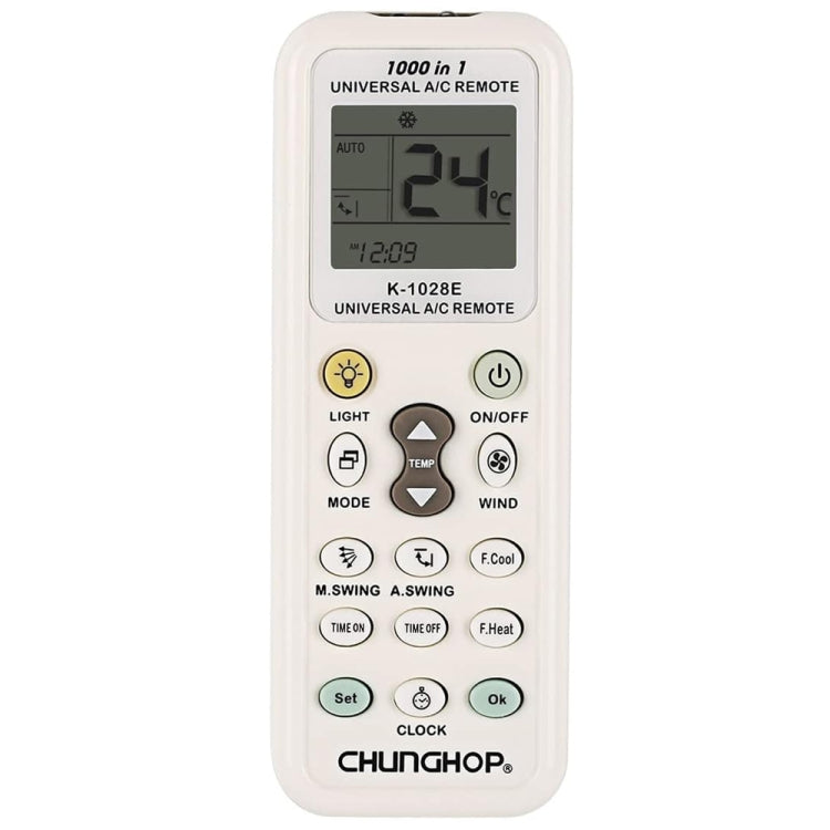 Chunghop K-1028E 1000 in 1 Universal A/C Remote Controller with Flashlight