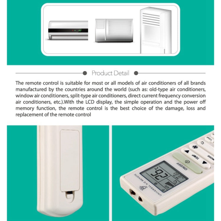 Chunghop Universal A/C Remote Control (K-9099E)