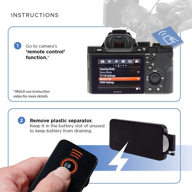 IR Remote Control for Sony Camera
