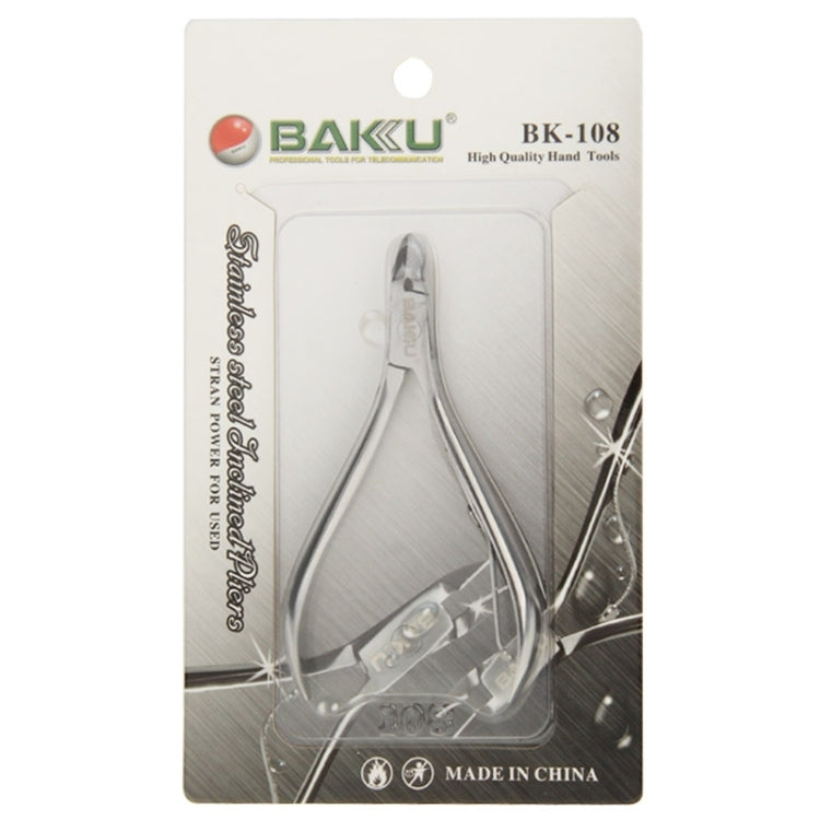 Baku BK-108 High Quality Stainless Steel Straight Jaw Mini Micro Precision Pliers Wire Cutter Nipper Tool