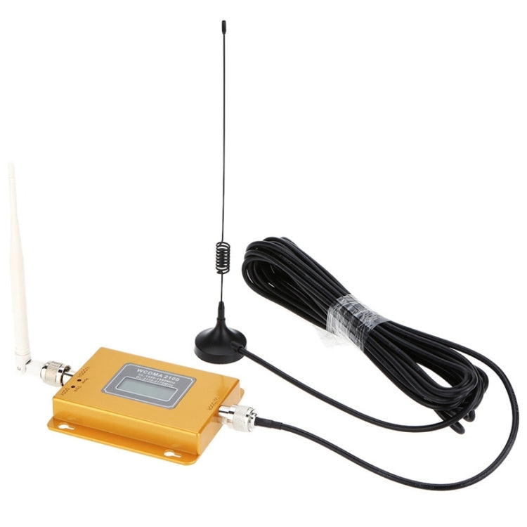 WCDMA 2100MHz Mobile Phone Signal Booster / LCD Signal Repeater with Sucker Antenna