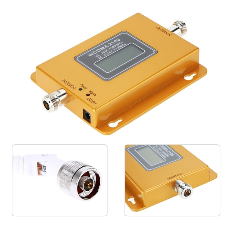 WCDMA 2100MHz Mobile Phone Signal Booster / LCD Signal Repeater with Sucker Antenna