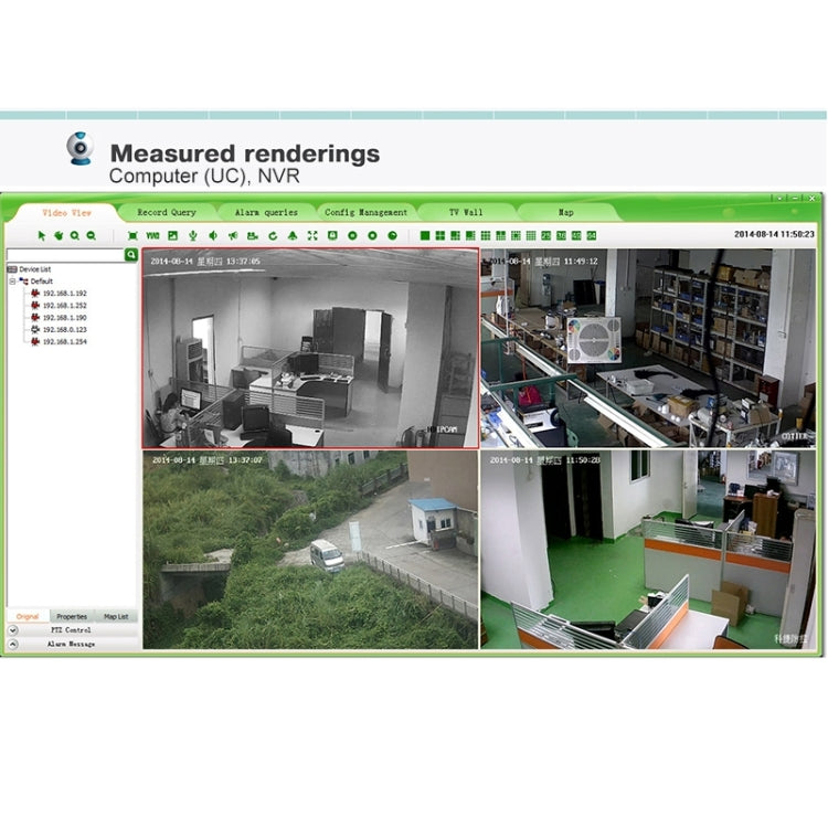 N4B7-Mini/L 4 Ch 720P 1.0 Mega Pixel IP Camera NVR Kit, Support Night Vision / Motion Detection, IR Distance: 20m