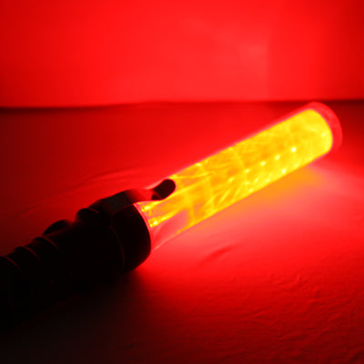 Safety Traffic 3-Mode Control Red LED Baton with Alarm Function, Length: 53.5cm