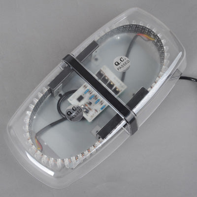 25W 240-LED Warning Mini Light Bar Strobe Waterproof Light, Yellow Light