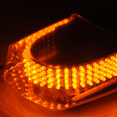 25W 240-LED Warning Mini Light Bar Strobe Waterproof Light, Yellow Light