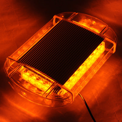 24W Warning Mini Light Bar Strobe Light with 6pcs 4-LED Bars, Yellow Light