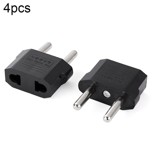 4pcs US to EU Plug Charger Adapter, Travel Power Adapter with Europe Socket Plug