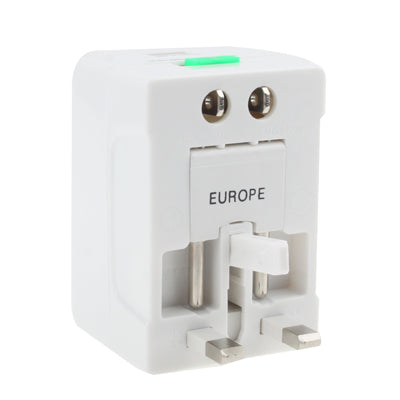 Universal US / EU / AU / UK Travel AC Power Adaptor Plug with USB Charger Socket