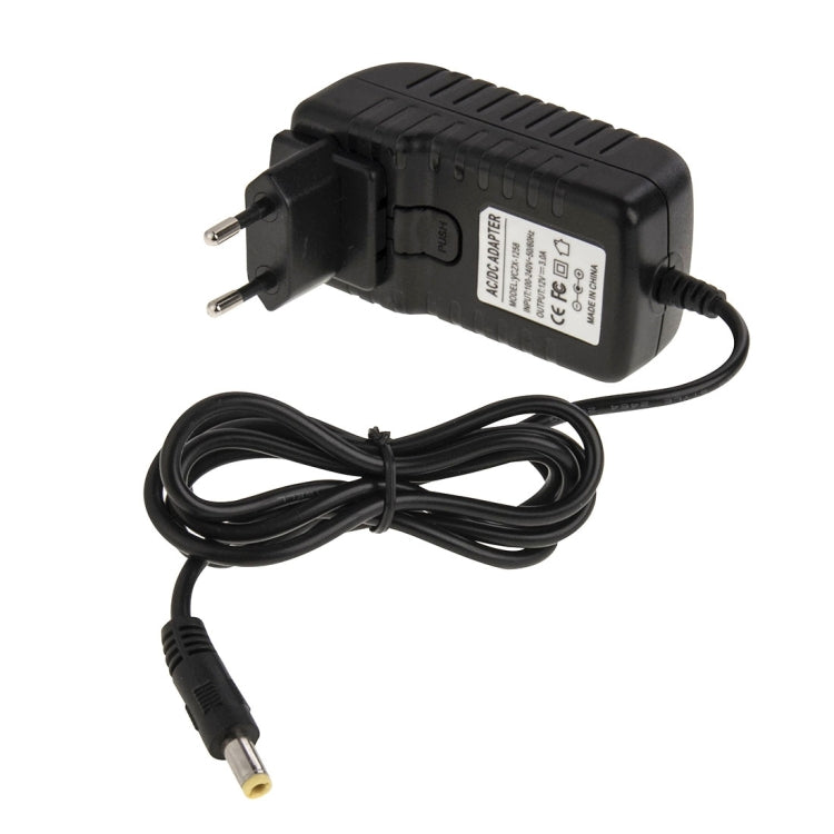 4 in 1 EU Plug + US Plug + UK Plug + AU Plug AC 100-240V to DC 12V 3A Power Adapter, Tips: 5.5 x 2.1mm, Cable Length: about 1.2m