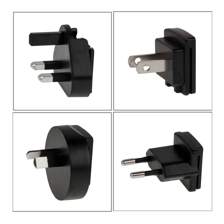 4 in 1 EU Plug + US Plug + UK Plug + AU Plug AC 100-240V to DC 12V 3A Power Adapter, Tips: 5.5 x 2.1mm, Cable Length: about 1.2m
