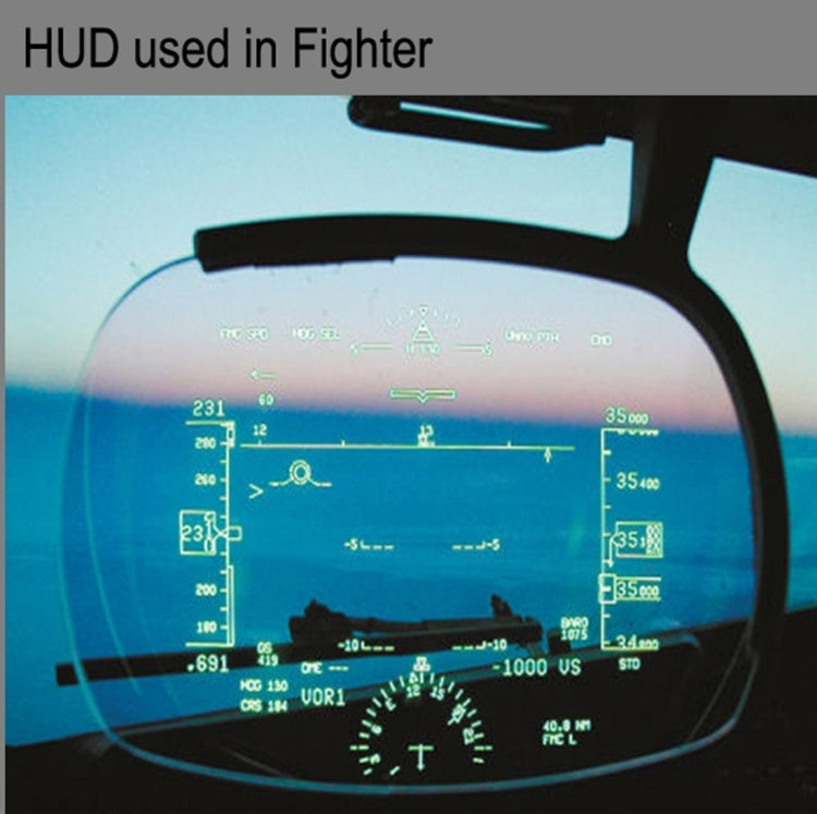 X5 HUD 3 inch Universal Multi Car Head Up Display with OBDII EOBD System, Light Sensors, Rotation Speed, Rotation Speed Unit, Unit Mark, Voltage, Water Temperature, Alarm mark