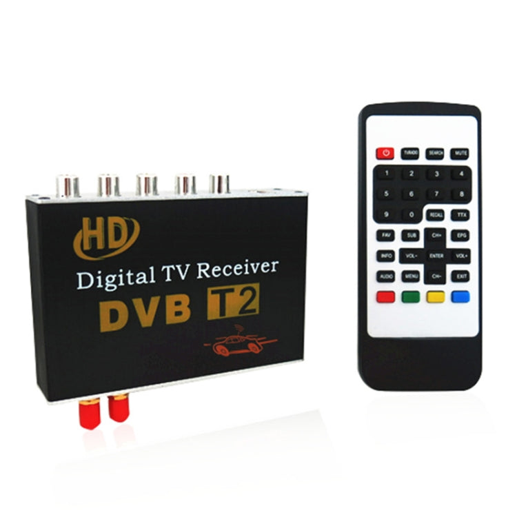 High Speed 90km/h H.264 / AVC MPEG4 Mobile Digital Car DVB-T2 TV Receiver, Suit for Europe / Singapore / Thailand / Africa ect. Market