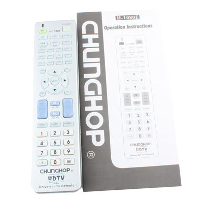 Chunghop Universal TV Remote Control with Specific HDTV Navigation Feature (H-1080E)