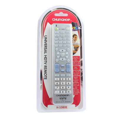 Chunghop Universal TV Remote Control with Specific HDTV Navigation Feature (H-1080E)