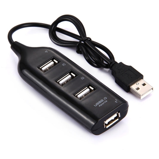 4 Ports USB 2.0 HUB, Cable Length: 30cm