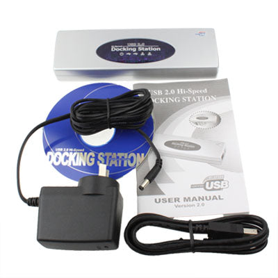 Hi-speed USB 2.0 Docking Station with 8 Ports (2xUSB 2.0 + PS2 Mouse + PS2 Keyboard + RS232 + DB25 + LAN + Upstream),Black