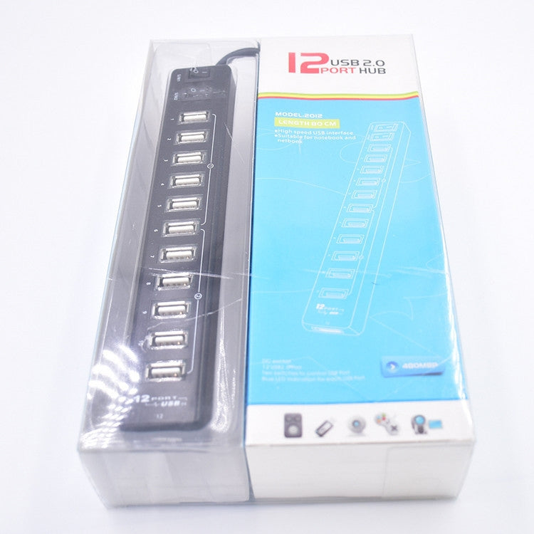 12-Port USB 2.0 HUB，Suitable for Notebook / Netbook