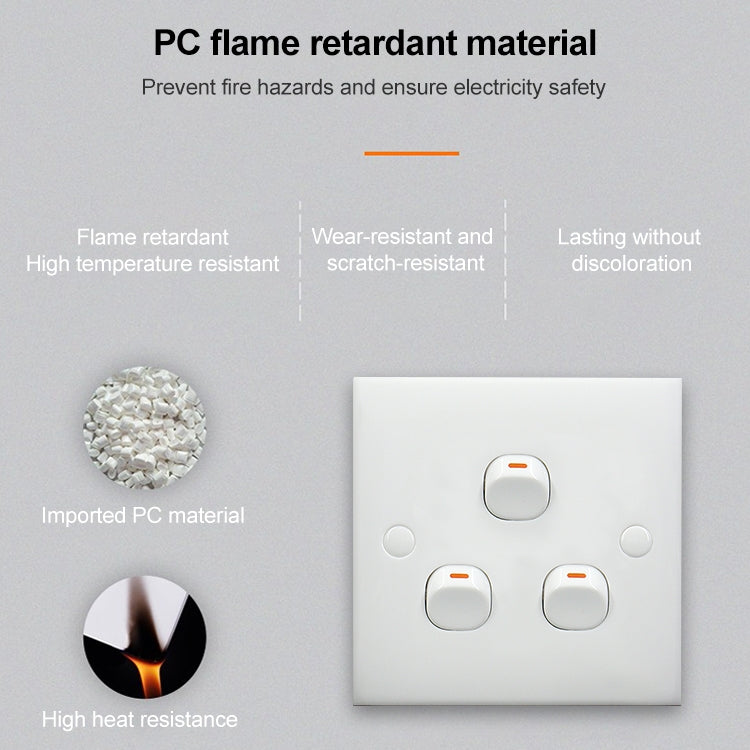 Electric Wall Switch (Size: 86 x 86mm)