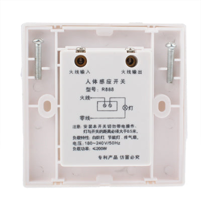 R888 Wall Human Motion Sensor Switch (AC110V / 220V)