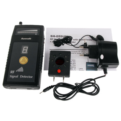 RF Signal Detector / Wireless & Wired Camera Detector / Bug Detector / Radio Frequency Devices with Digit Sensitivity Display (SH-055U8L)