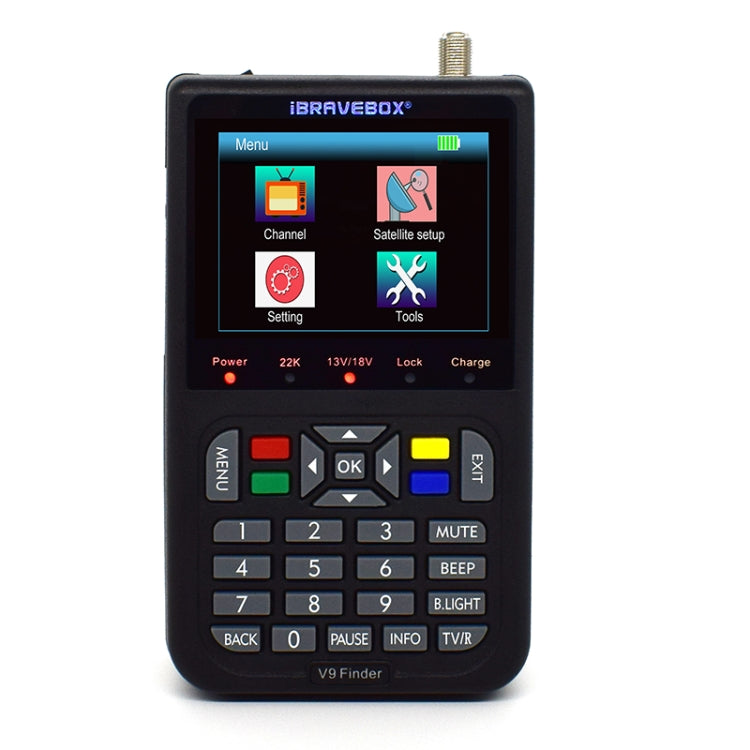 iBRAVEBOX V9 Finder Digital Satellite Signal Finder Meter, US Plug