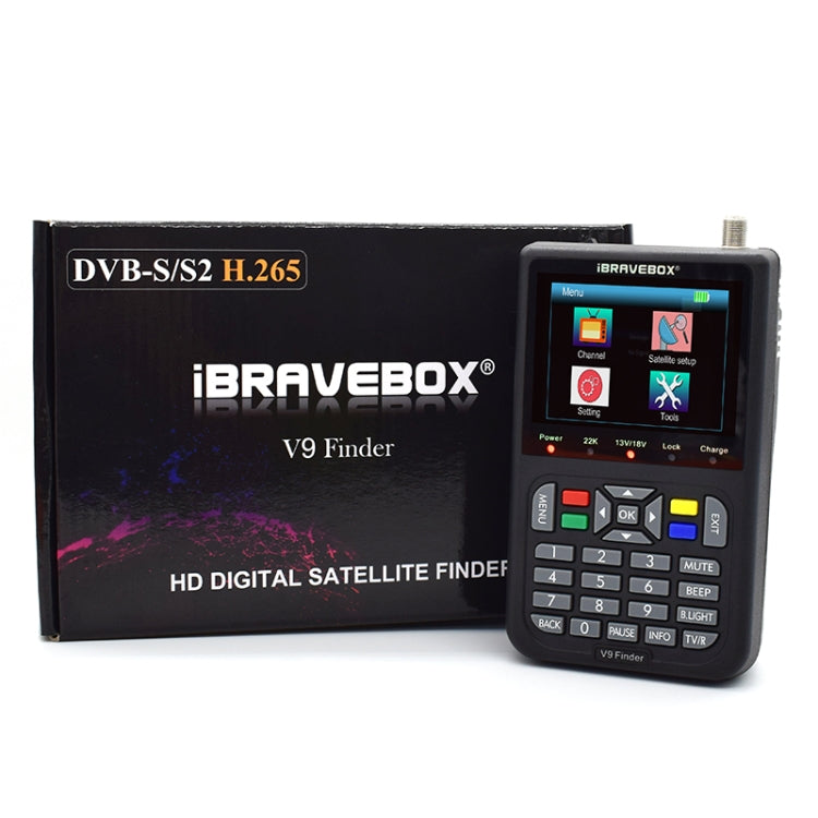 iBRAVEBOX V9 Finder Digital Satellite Signal Finder Meter, US Plug