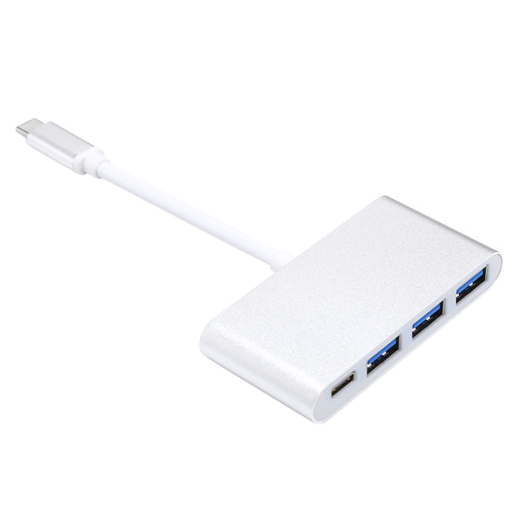 4 in 1 3 x USB 3.0 Ports & USB-C / Type-C Female to USB-C / Type-C Male Hub Splitter Adapter