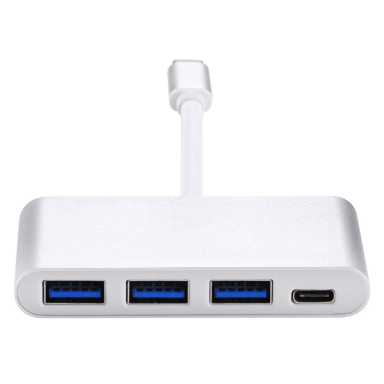 4 in 1 3 x USB 3.0 Ports & USB-C / Type-C Female to USB-C / Type-C Male Hub Splitter Adapter