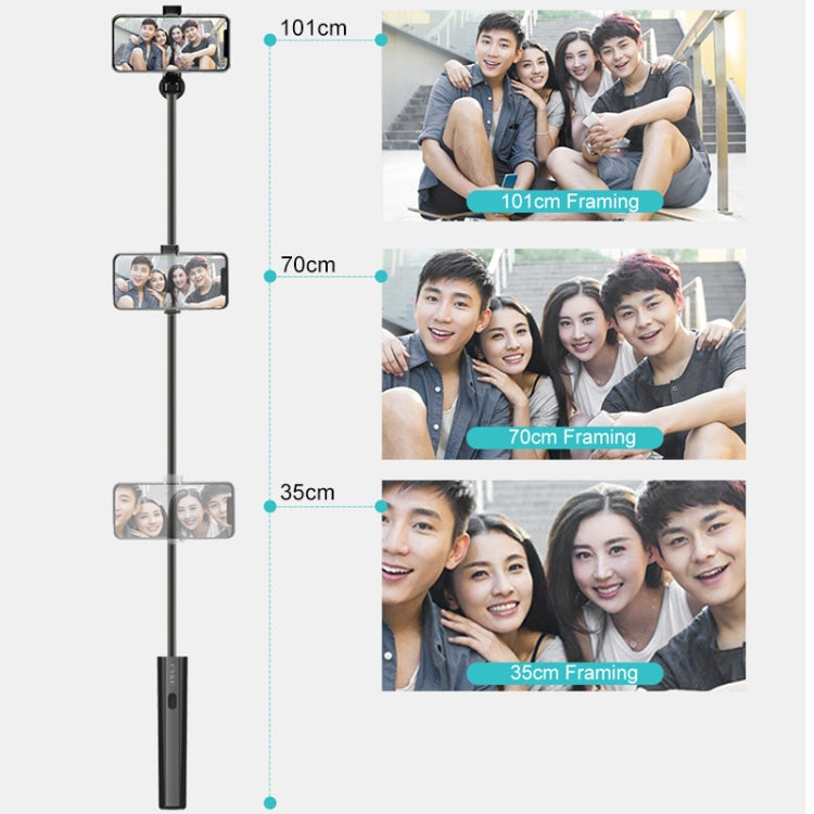 CYKE P9 Universal Stretchable Hidden One-piece Wireless Bluetooth Selfie Stick
