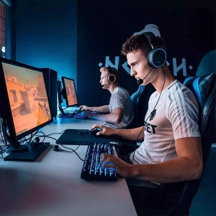 ZS0135 2 in 1 For SteelSeries Arctis 3 / 5 / 7 Earphone Audio Cable + Earphone Adapter Cable Set