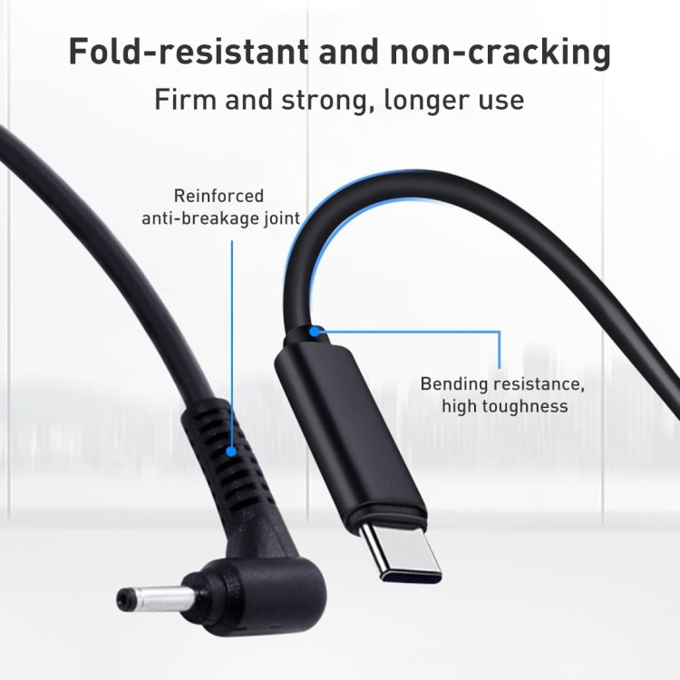 USB-C / Type-C to 4.0 x 1.35mm Laptop Power Charging Cable, Cable Length: about 1.5m