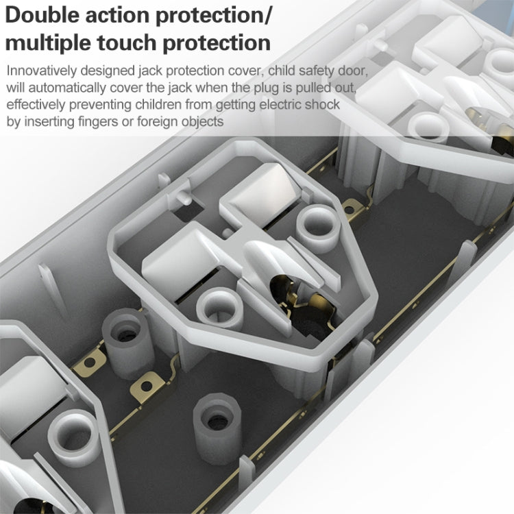LDNIO SC3301 3 x USB Ports Travel Home Office Socket, Cable Length: 1.6m, US Plug