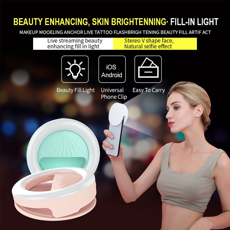 RK34 Rechargeable Beauty Selfie Light Selfie Clip Flash Fill Light