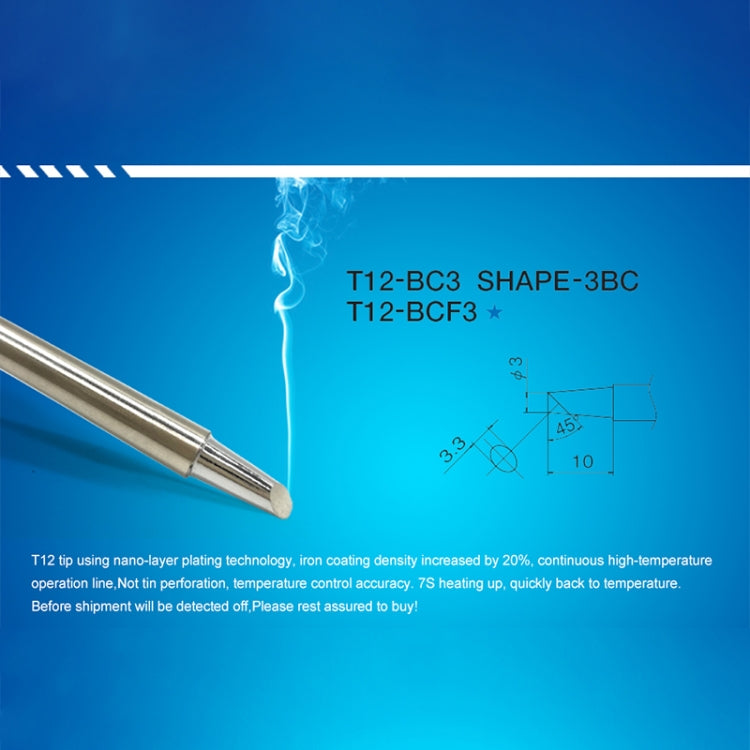 QUICKO T12-BCF3 Lead-free Soldering Iron Tip