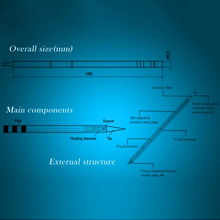 QUICKO T12-C1 Lead-free Soldering Iron Tip