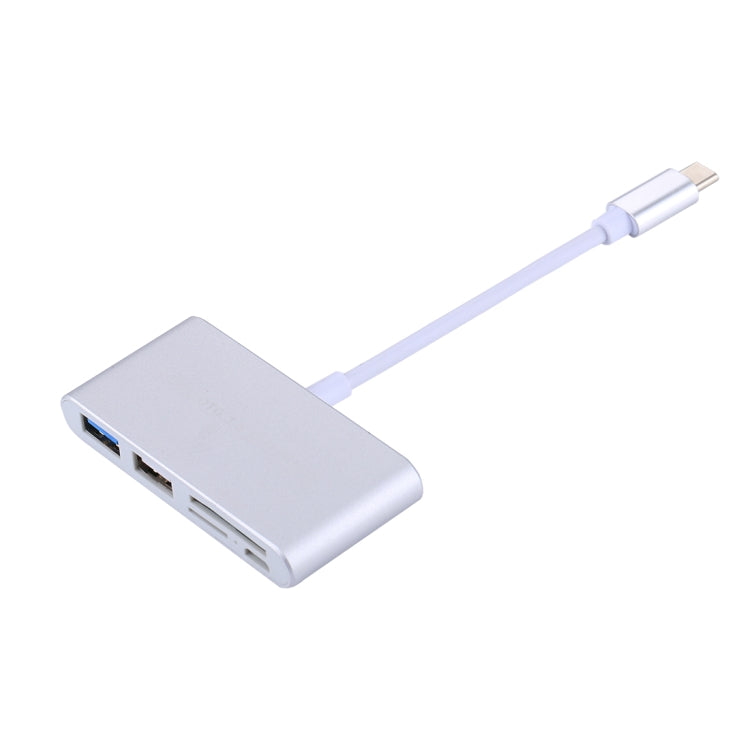 5 in 1 Micro SD + SD + USB 3.0 + USB 2.0 + Micro USB Port to USB-C / Type-C OTG COMBO Adapter Card Reader for Tablet, Smartphone, PC